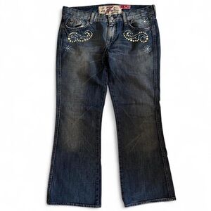 Y2K The Great China Wall x 7 For All Mankind Jeans A Pocket Flare